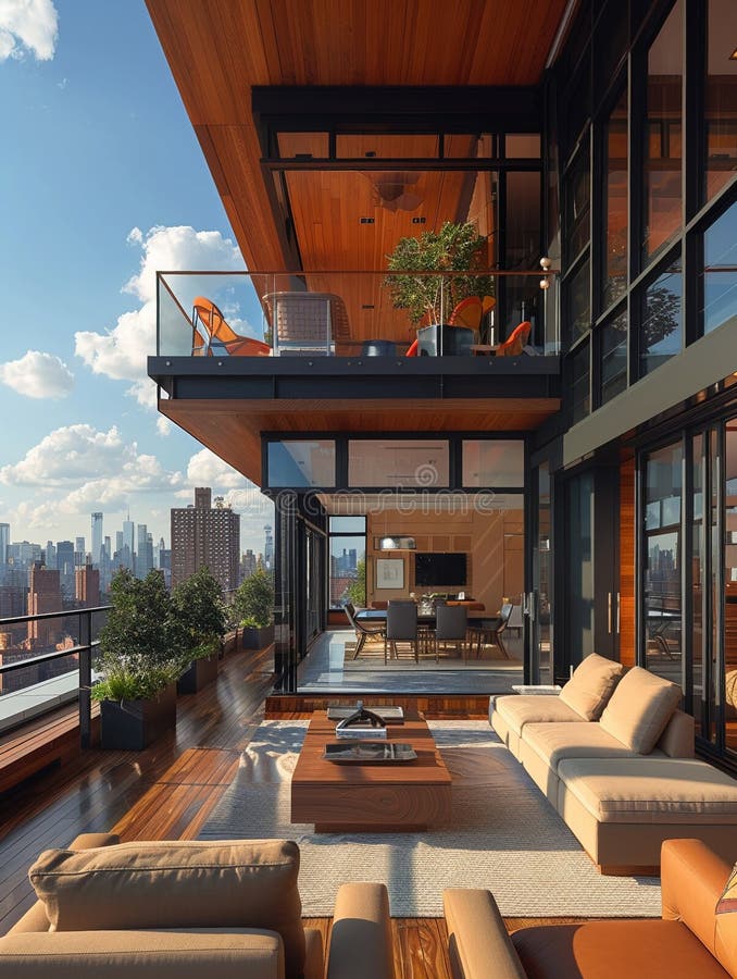 View of How to Achieve Functional Design in Your Cozy Penthouse Apartment ...