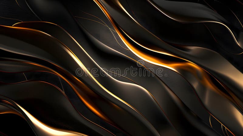 Luxurious Poster Background with Black and Gold Color Palette and Empty Central Space. This is AI generative image. The image was created using artificial intelligence.