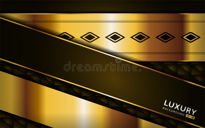 Luxurious premium golden brown abstract background with golden lines royalty free illustration
