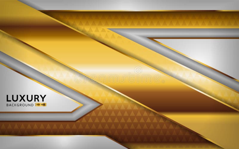 Luxurious premium white abstract background with golden lines royalty free illustration