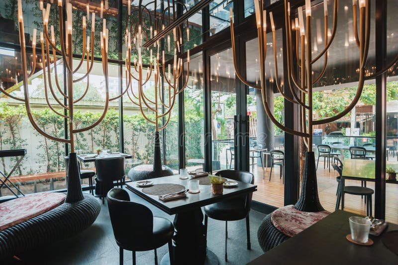 Restaurant Interior Design. Stock Photo Image of design, architecture