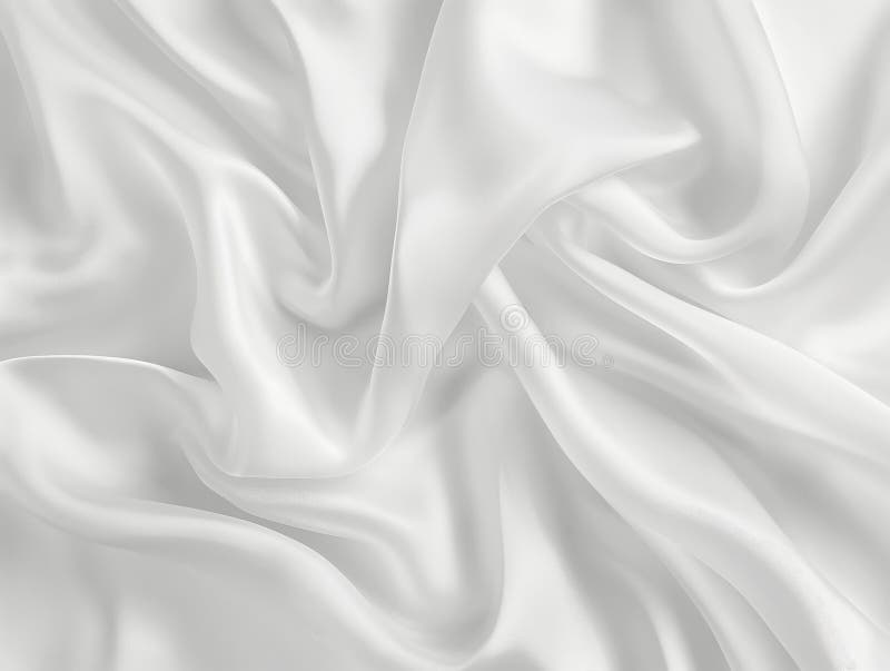 Luxurious White Satin Fabric Texture royalty free stock photo