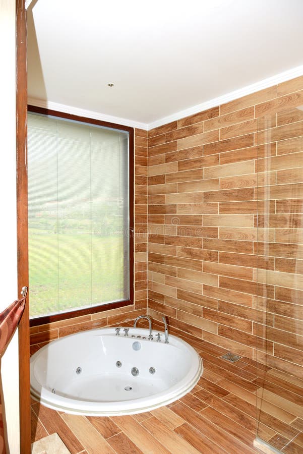 Luxury Apartment with Jacuzzi Bathroom Stock Image Image of wall