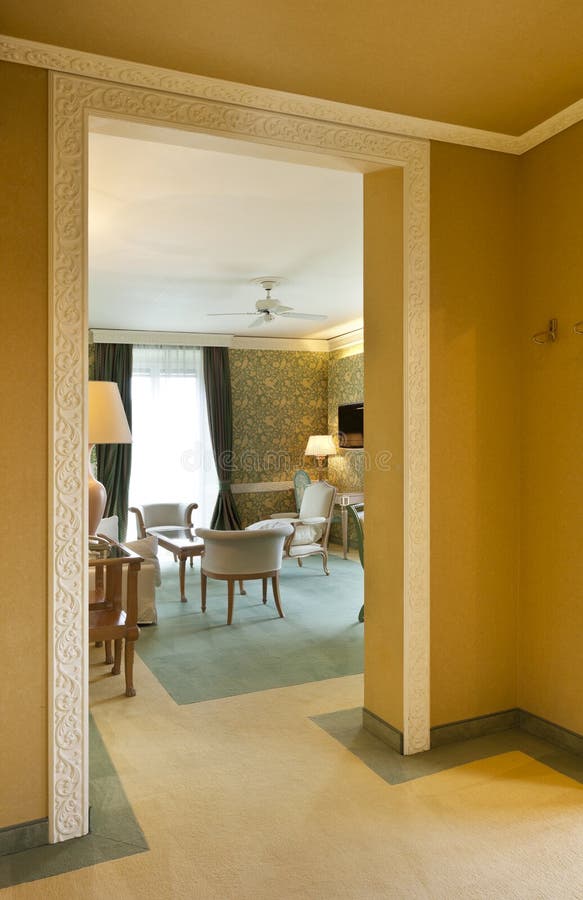 Luxury Apartment, View from Hall Stock Photo Image of style, indoor