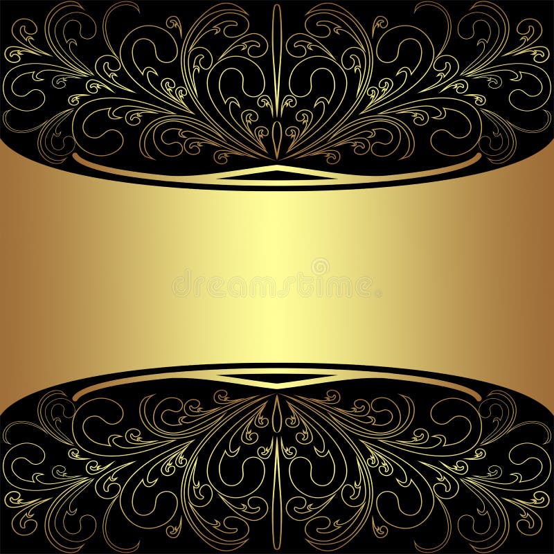 luxury background elegant golden borders place text invitation design presented 73284994