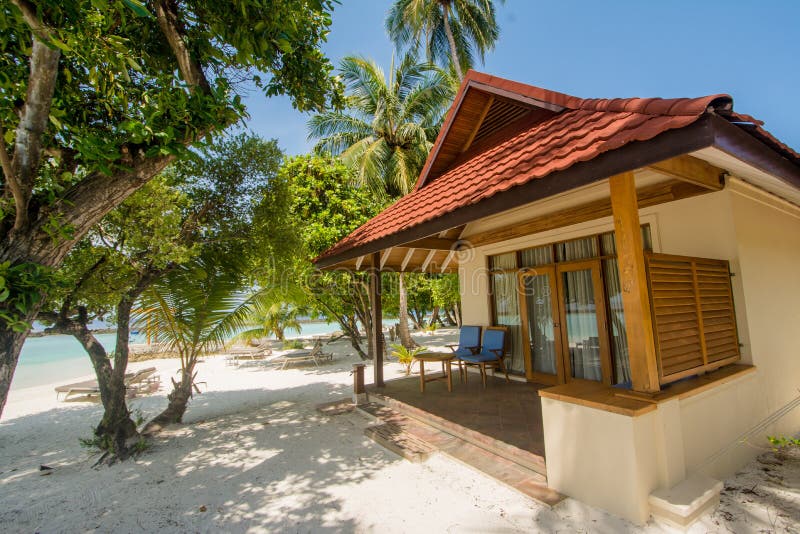 Luxury beautiful small house on the beach located at the tropical island