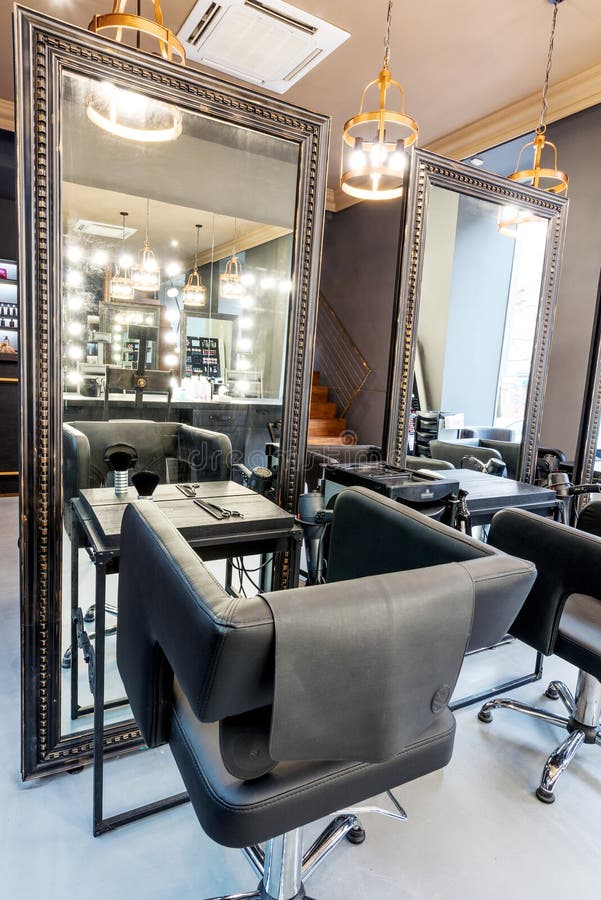 Luxury beauty salon stock photo. Image of leather, hair - 63890900