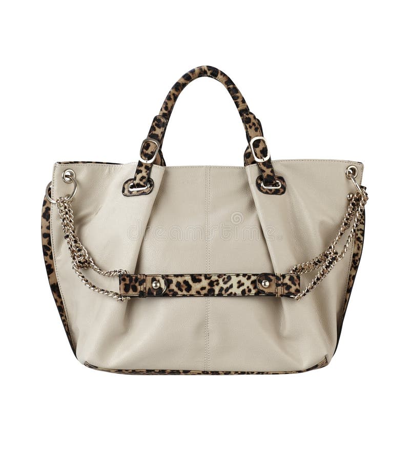 Luxury Beige Fashion Handbag Stock Photo Image of luxury, handle