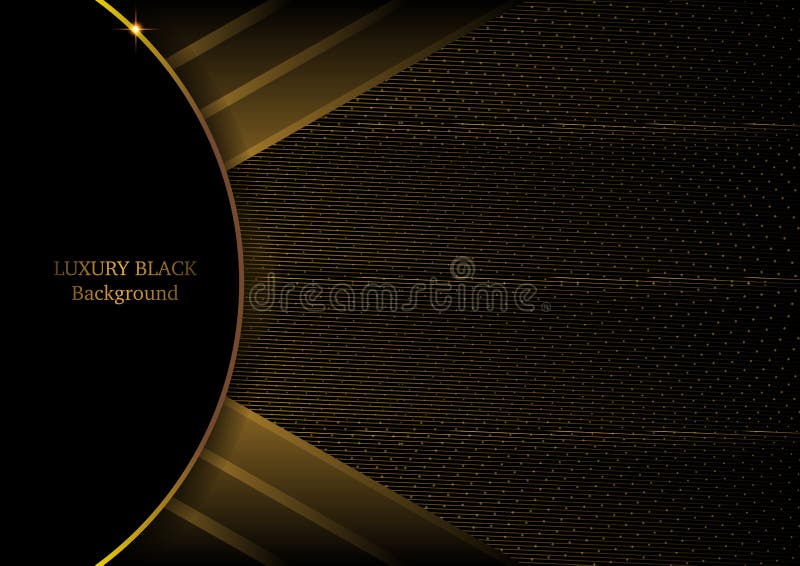 Luxury Black & Gold Background dot & line composition