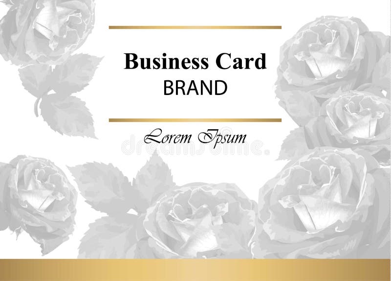 Luxury Brand Card with Abstract Ornament Vector. Background Design