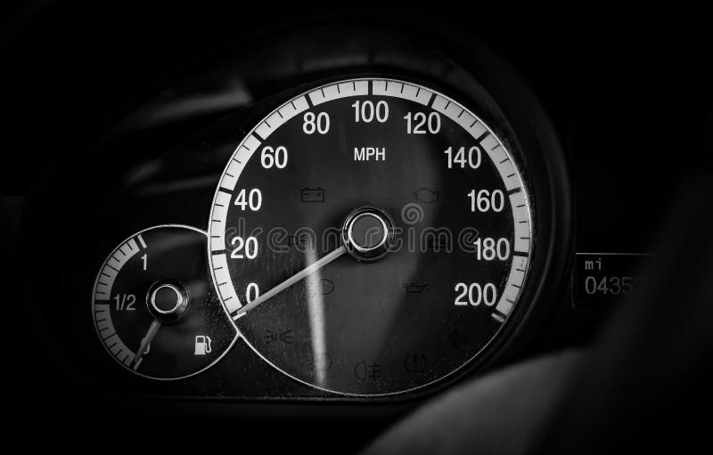 Luxury car speedometer stock image. Image of modern 132198753