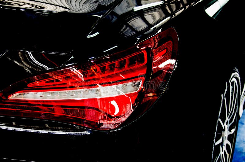 Luxury car tail light stock image. Image of metallic 135555205