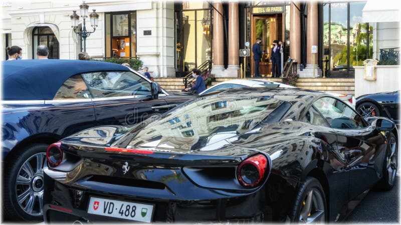 Luxury cars near Casino Monte Carlo, Monaco
