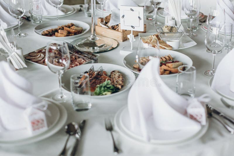 Luxury Catering In Restaurant For Wedding Reception Elegant Wed