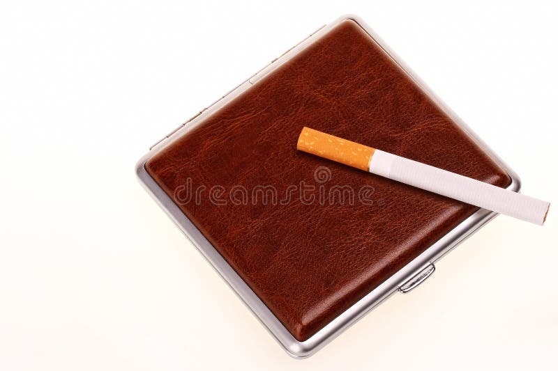 Luxury cigarette case stock photo. Image of exhale, death 23828254