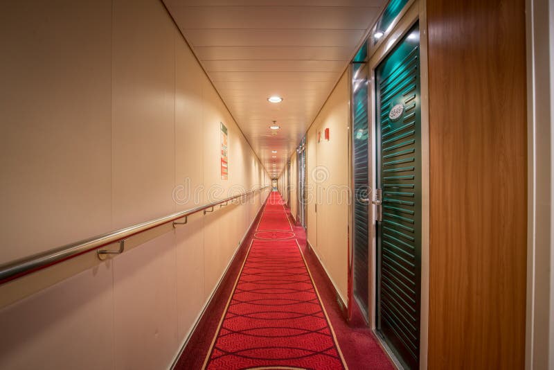 Luxury cruise ship cabin corridor royalty free stock images Luxury cruise ship cabin corridor royalty free stock images