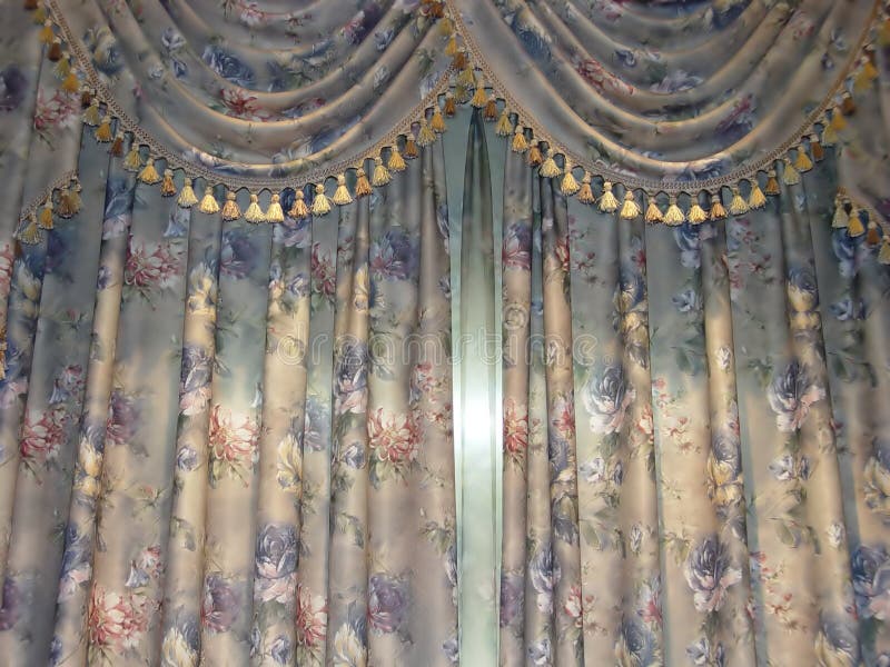 Luxury curtain stock photography