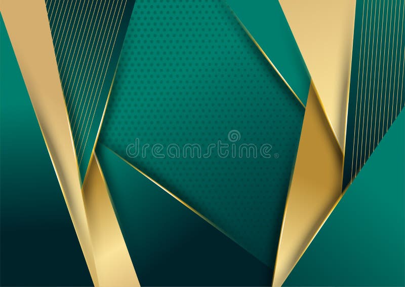 Luxury Dark Green and Gold Abstract Background Stock Illustration -  Illustration of wallpaper, green: 231873037