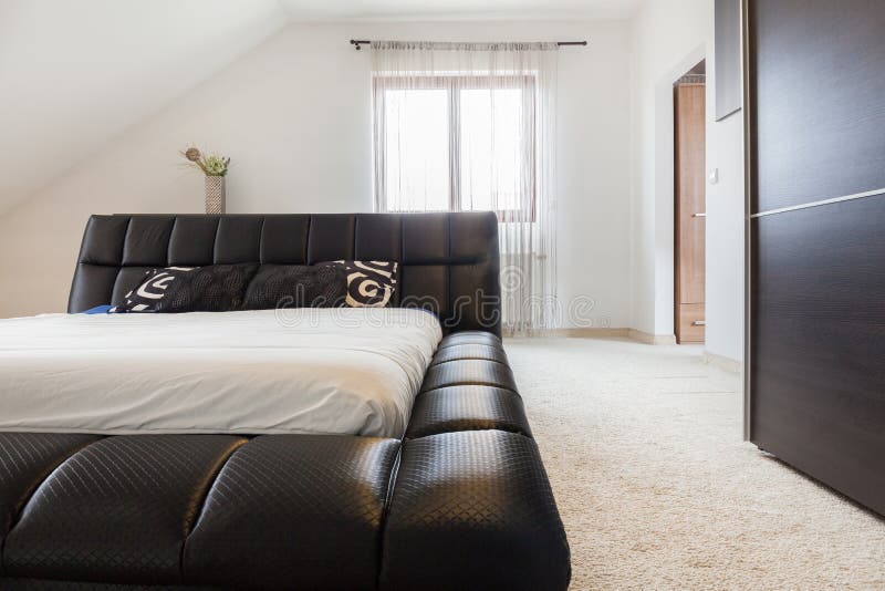 Luxury double bed stock image. Image of cozy, beautiful 49038289