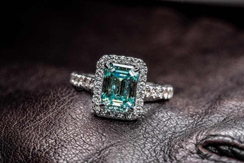 Vintage Blue Diamond Ring stock image. Image of glamour - 161566699