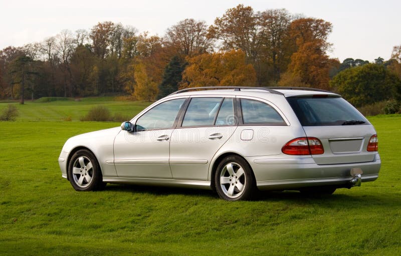 Luxury Estate (wagon) Car Parked on Grass Stock Image Image of estate