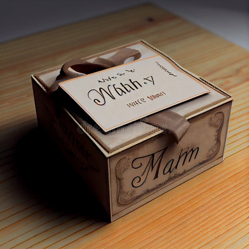 Luxury Gift Box with ornaments royalty free illustration