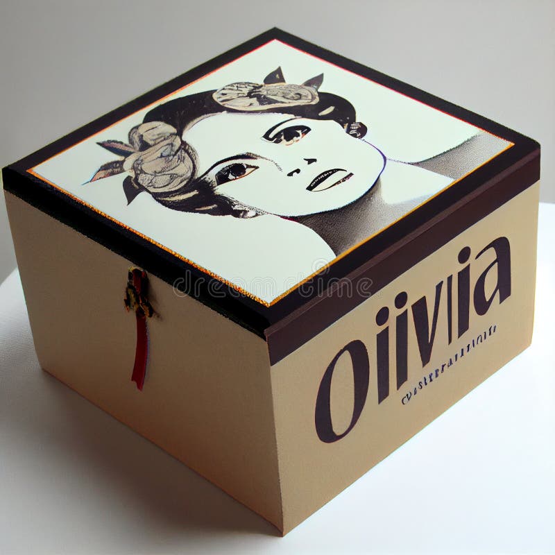 Luxury Gift Box with ornaments royalty free illustration