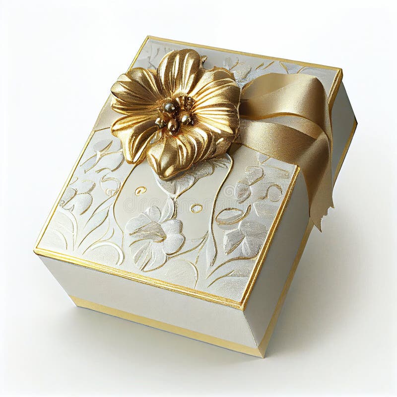 Luxury Gift Box with ornaments vector illustration