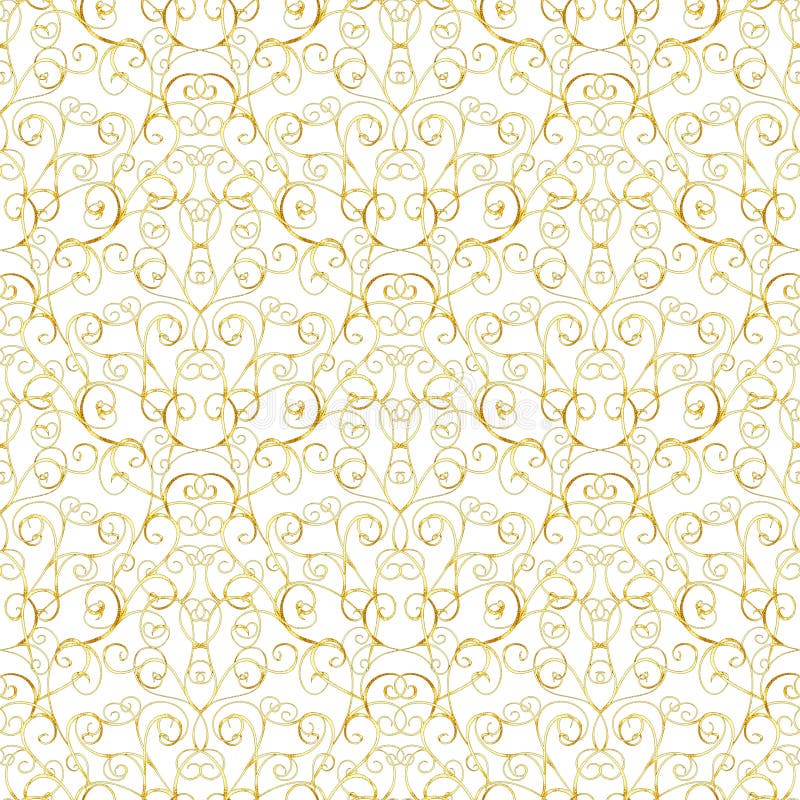 Gold Royal Seamless Pattern Stock Photo - Image of card, decoration:  101146008