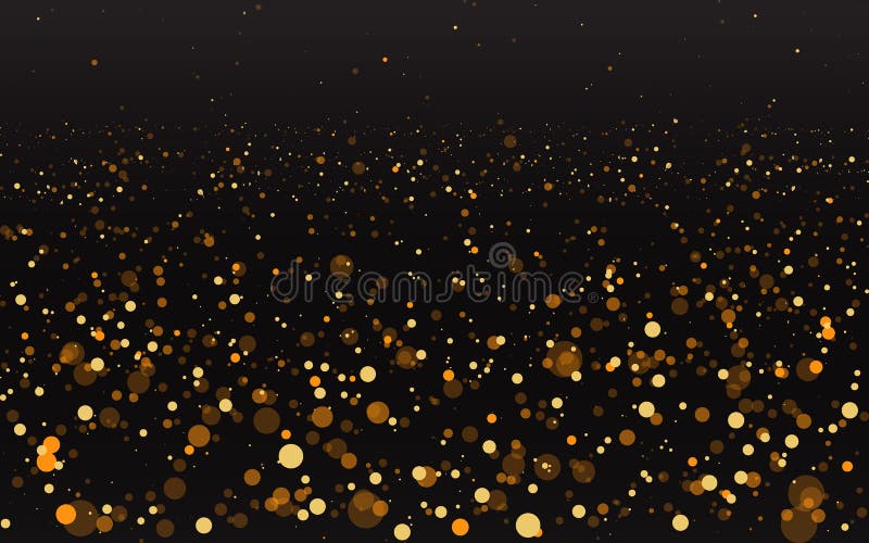Luxury Golden Sparkle Background, Glitter Magic Glowing. Black and Gold  Vector Luminous Dust with Bokeh Stock Vector - Illustration of design,  celebration: 167581923
