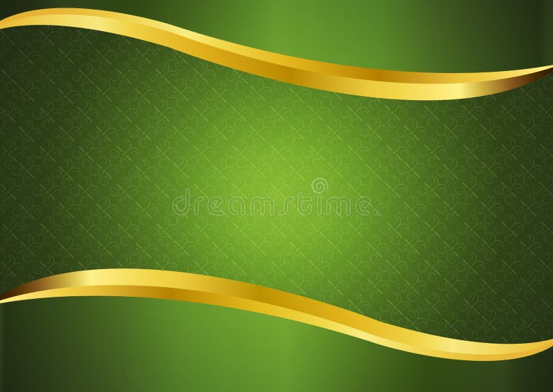 Luxury Green with Gold Lines Background Vector Design. Stock ...