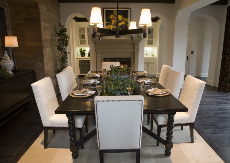 Luxury home dining room.