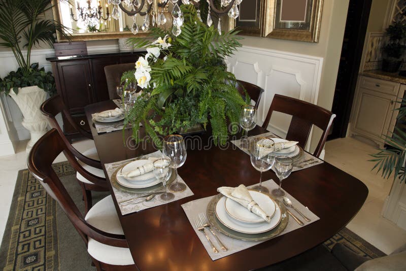 Luxury Home Dining Table Picture. Image 9795781