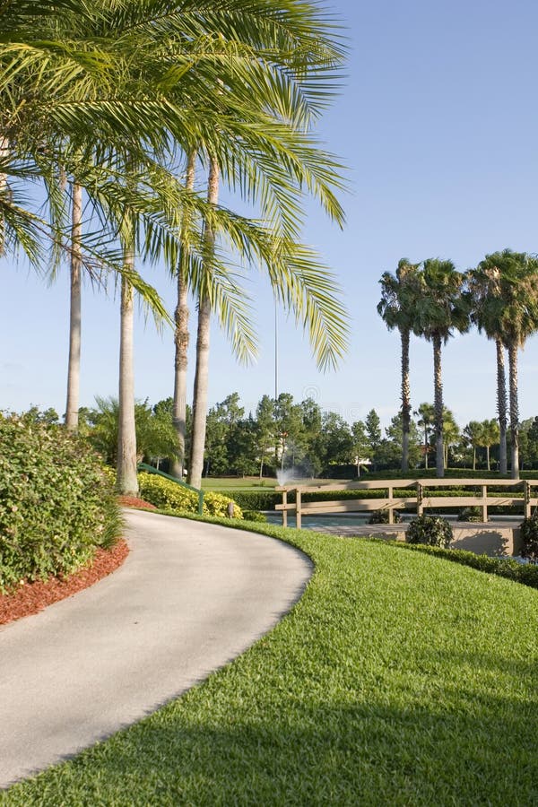 Garden path at a luxury hotel. Garden path at a luxury hotel