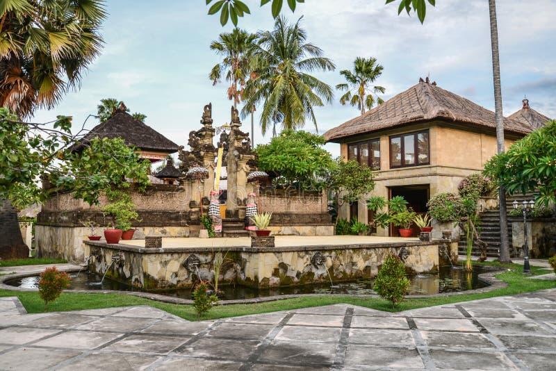 Luxury hotel on Bali editorial stock image. Image of roof - 130187059