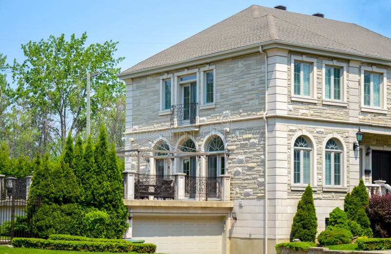 Luxury house in Montreal stock photo. Image of building 113902560