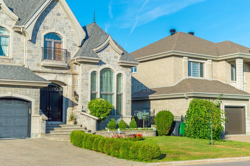 Luxury House in Montreal, Canada Stock Image Image of neighborhood
