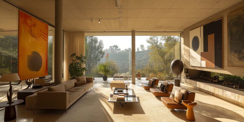 Luxury Interior Design - Generative AI Stock Illustration