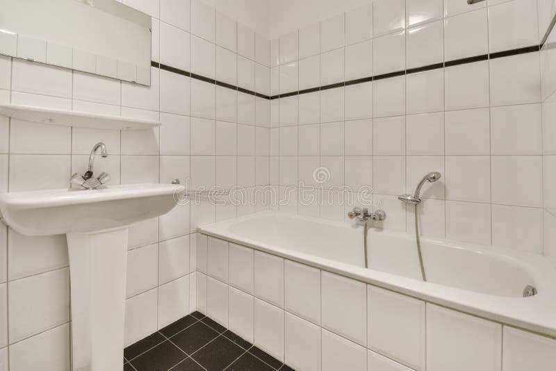 Bathroom with marble walls stock image. Image of clean 238003975