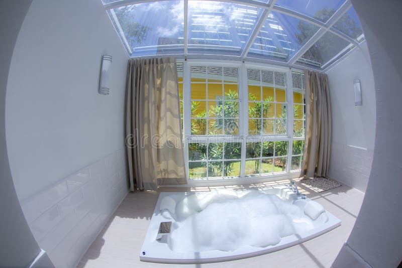 Luxury Jacuzzi Bathtub at Thailand Stock Image Image of indoor