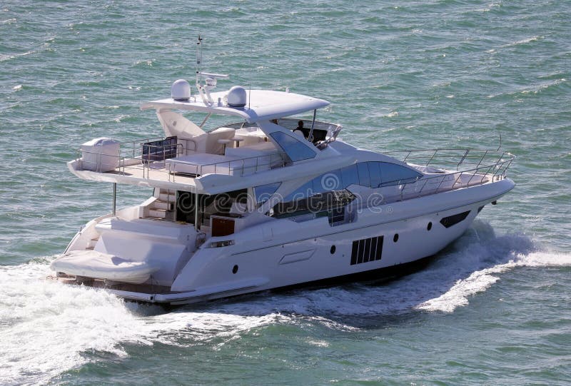 Luxury life yacht in Miami beach Florida Caribbean boat beautiful lifestyle in summer time