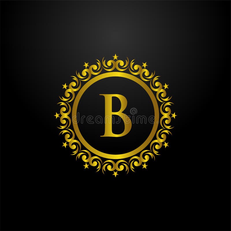 Luxury Circle Logo Stock Vector Illustration Of Golden