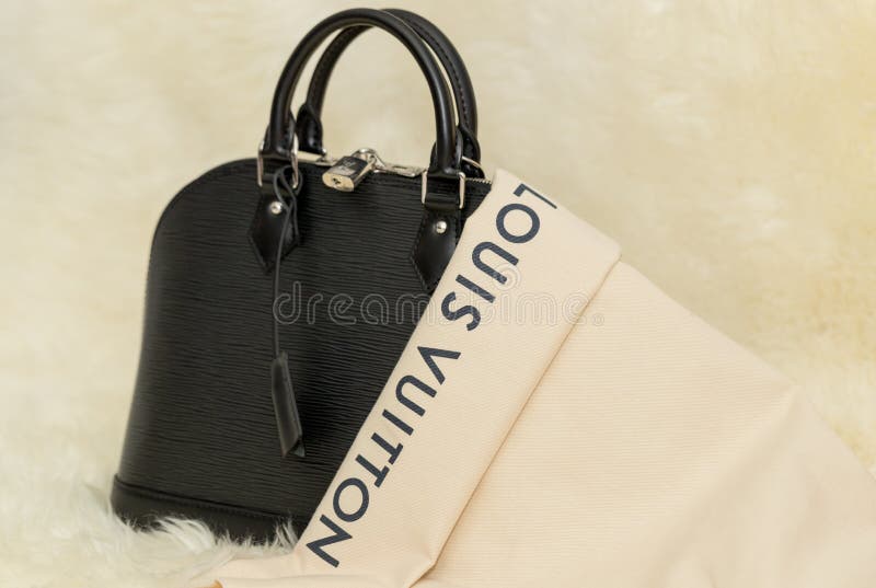 Luxury Leather Louis Vuitton Lvmh Leather Bags Stock Photo