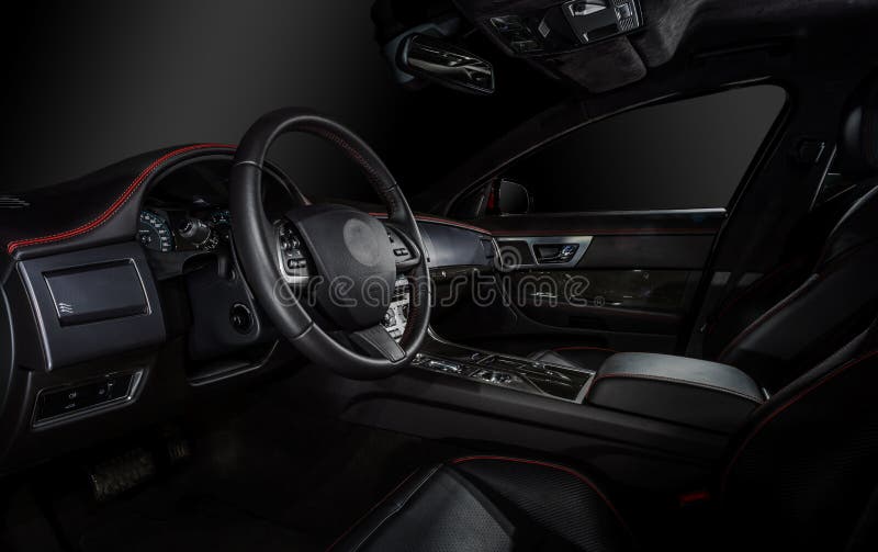 Luxury modern car interior