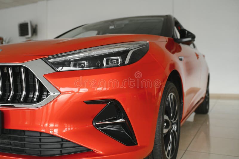 Luxury Modern Cars for Sale Stock Lot Row. Car Dealer Inventory. Cars