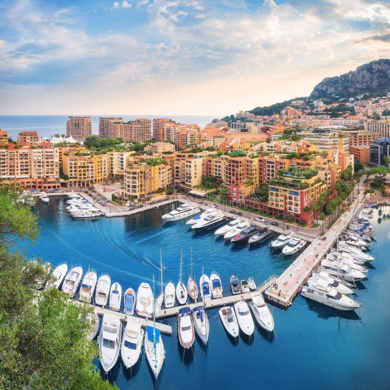 Luxury Yachts in Harbour of Monaco, Cote D Azur Editorial Photography ...