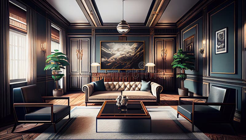 Luxury Modern Wallpaper Design for Living Room - coohom.com - Luxury Living Space