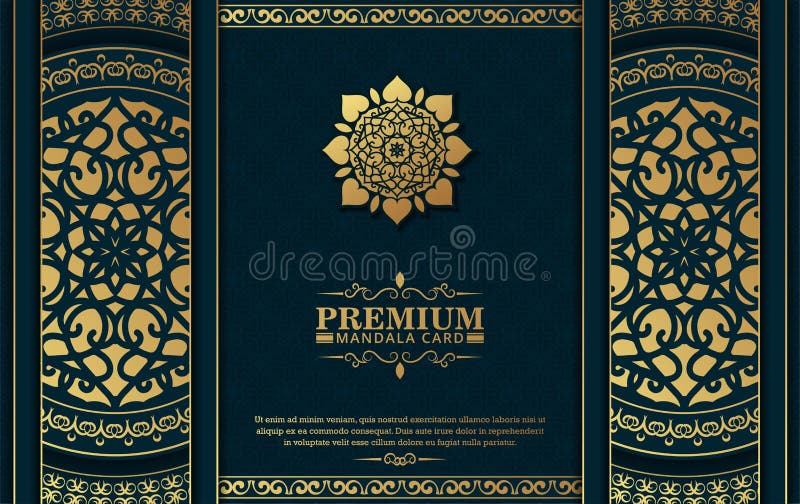 Premium Vector  Luxury ornamental book cover design