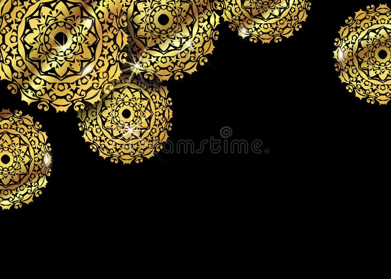 Luxury Ornamental Mandala Design Background in Gold Color. Vector Design  Templates Stock Vector - Illustration of abstract, frame: 137120881