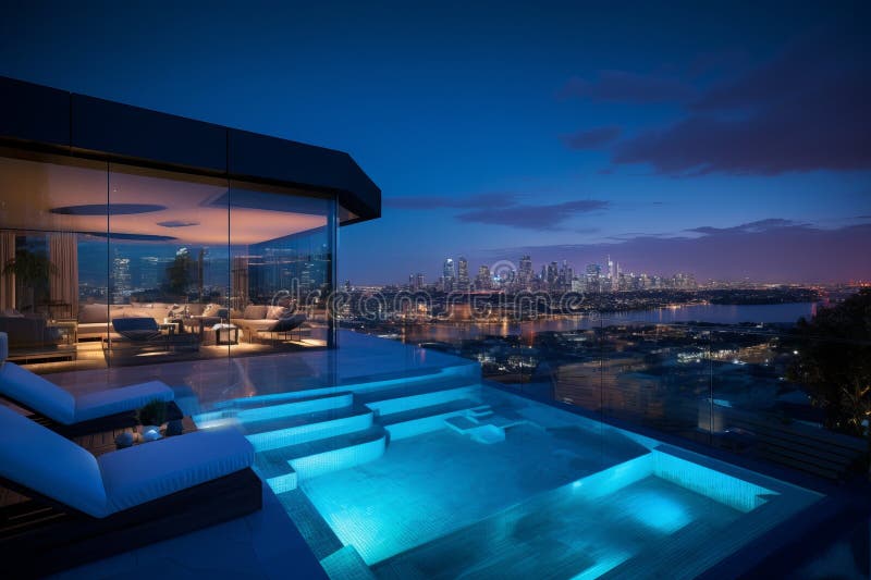 Luxury Modern Penthouse Roof Top Pool photo